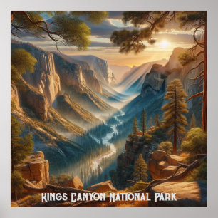 Poster du parc national Kings Canyon