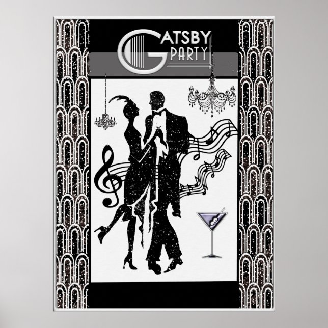 Poster du parti Gatsby (Devant)