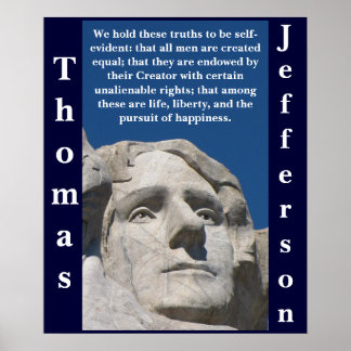 Poster du patriotique Thomas Jefferson
