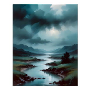 Poster du paysage Abstrait Arrière - plan Fond d'é