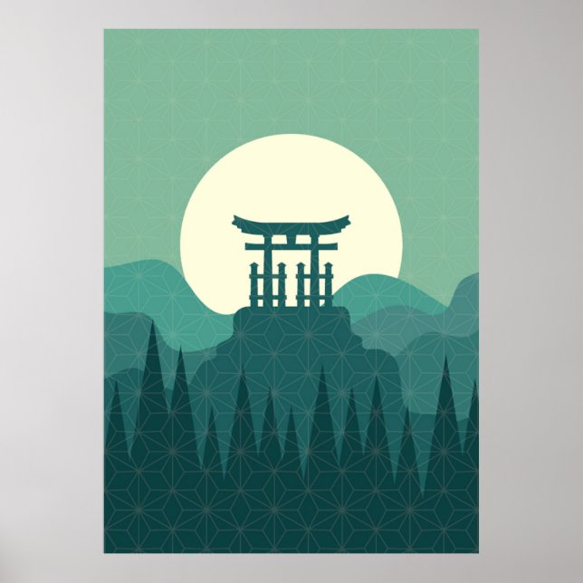 Poster du paysage japonais (Devant)