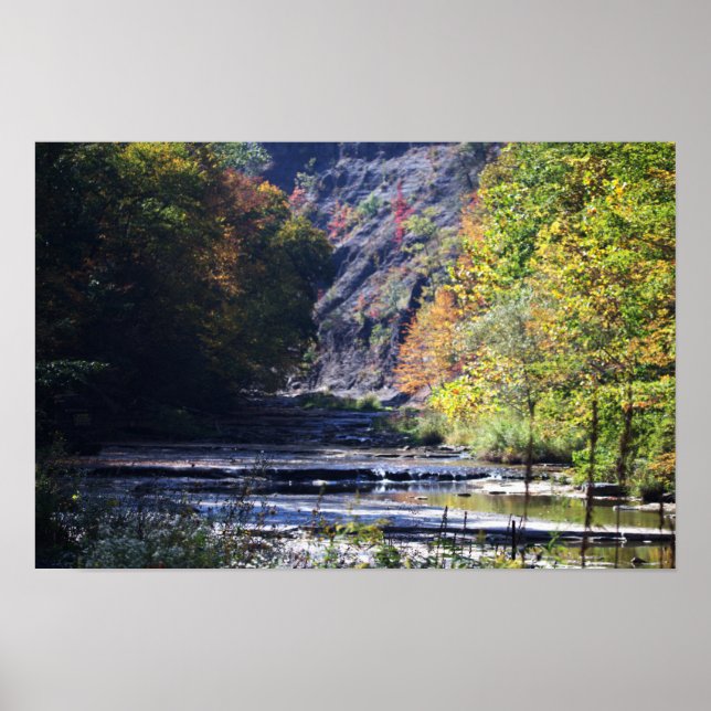 Poster du paysage marin de Cliffside (Devant)