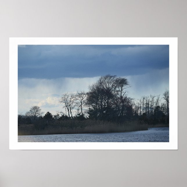 Poster du paysage nuageux (Devant)
