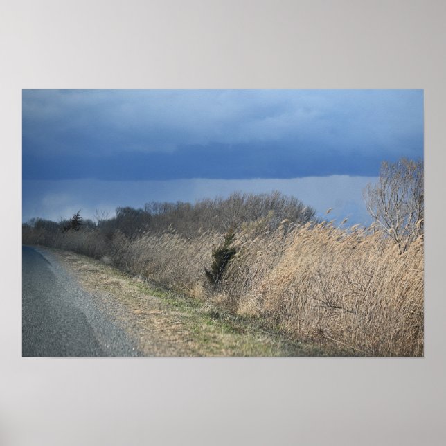 Poster du paysage nuageux (Devant)