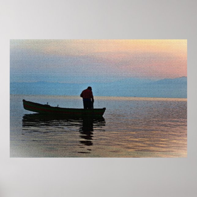 Poster du pêcheur 36 x 24 (Devant)