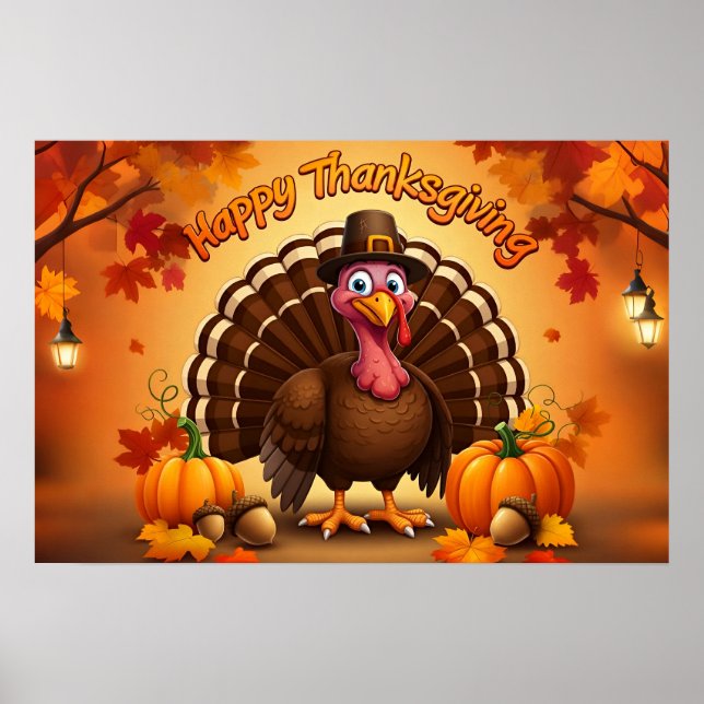Poster du pèlerin Thanksgiving Turquie (Devant)