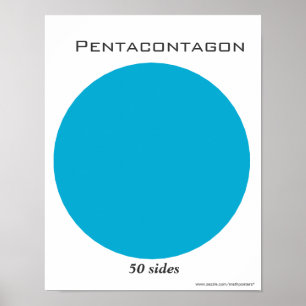 Poster du Pentacontagon en Polygone
