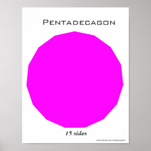 Poster du Pentadecagon en Polygone