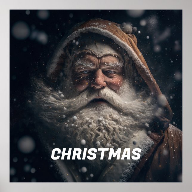 Poster du Père Noël : Décorations de Noël (Devant)