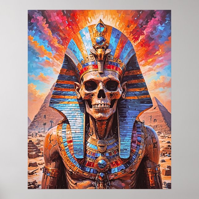 Poster du pharaon crâne (Devant)