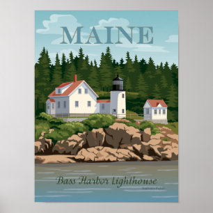 Poster du phare de Bass Harbour