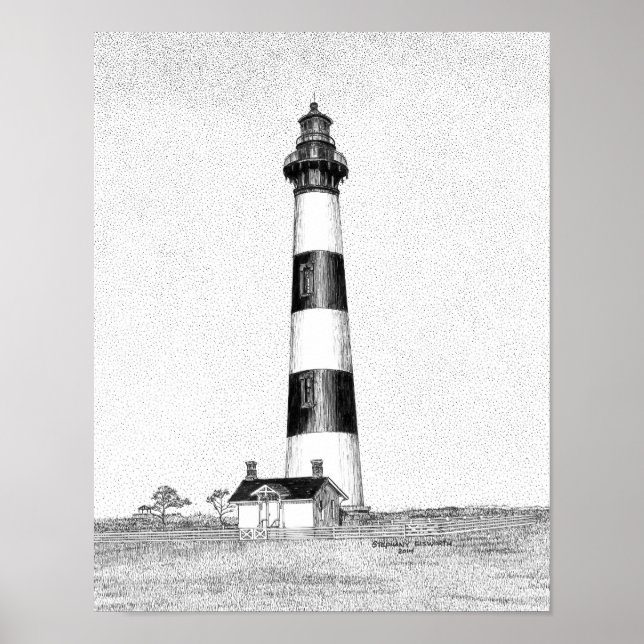 Poster du phare de Bodie Island (Devant)