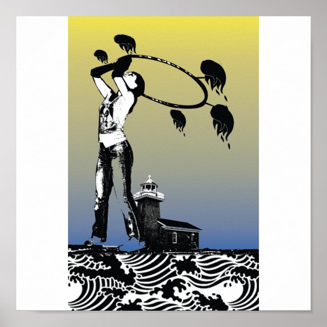 Poster du phare de père Noël Cruz (Devant)