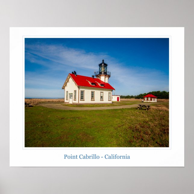 Poster du phare de Point Cabrillo (Devant)