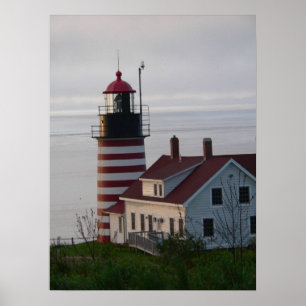 Poster du phare de West Quoddy Head