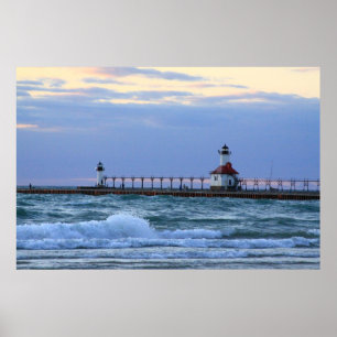 Poster du phare du lac Michigan St. Joe