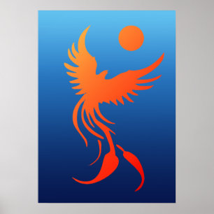 Poster du Phoenix en flammes