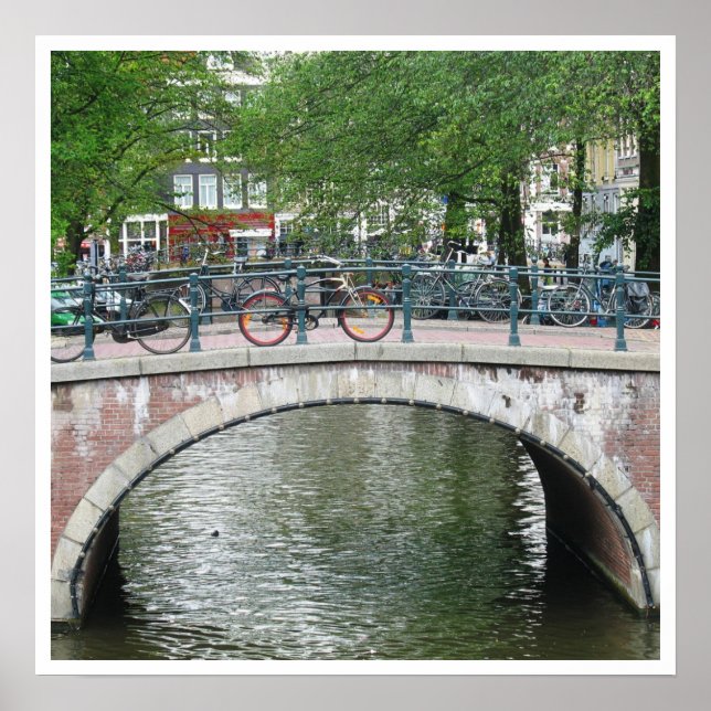 Poster du pont de vélo Amsterdam (Devant)
