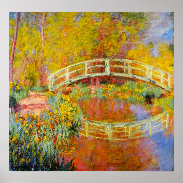 Poster du pont japonais Monet (Devant)