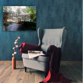 Poster du pont proverbe commercial de tout le mond