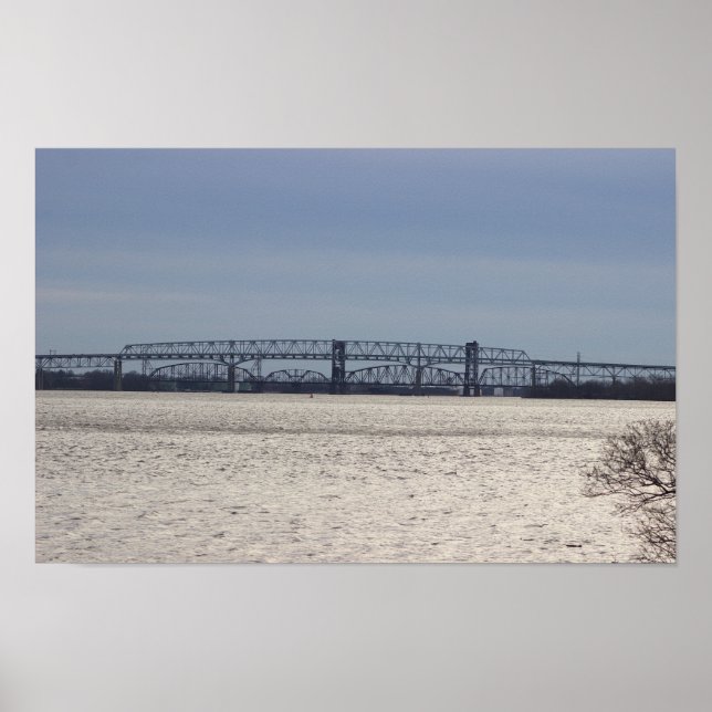 Poster du pont sur la rivière Delaware (Devant)