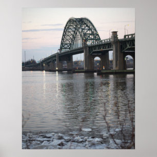 Poster du pont Tacony-Palmyra en hiver