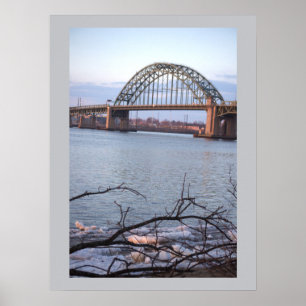 Poster du pont Tacony-Palmyra en hiver