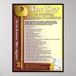 Poster du prédateur humain (taille américaine)