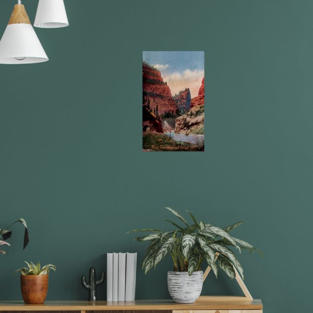 Poster du premier tunnel ferroviaire Vintage (Salon 1)