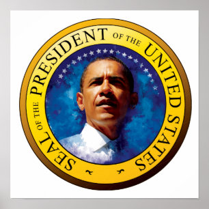 Poster du Président Barack Obama Seal