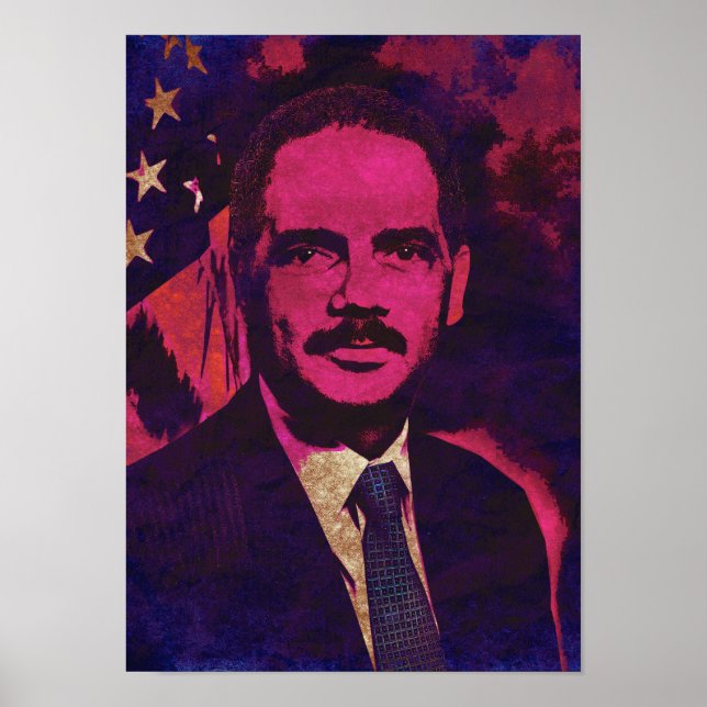 Poster du procureur général Eric Holder Pop Art (Devant)