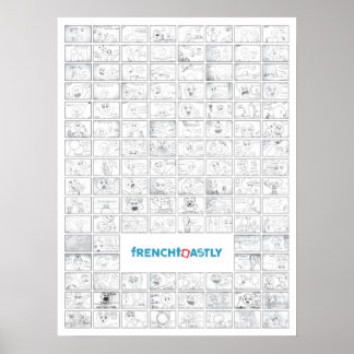 Poster du projet 18 po x 24 po 120 jours, papier b