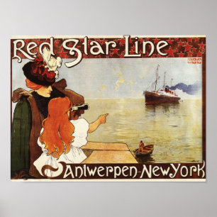 Poster du Promo Red Star Line Croisières à New Yor