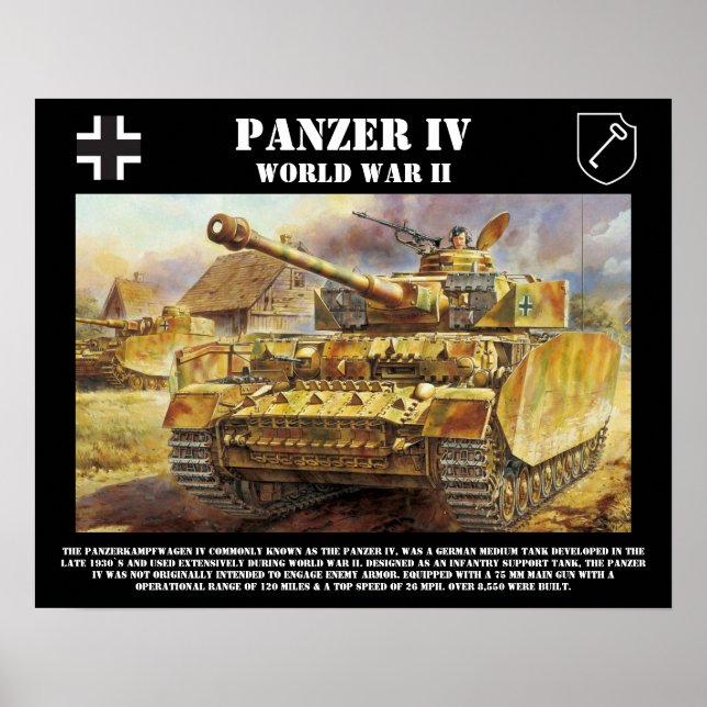 Poster du réservoir Panzer IV (Devant)