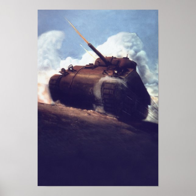 Poster du réservoir US M4 Abrams (Devant)