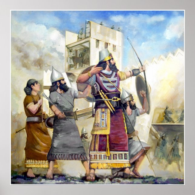 Poster du roi assyrien (Devant)