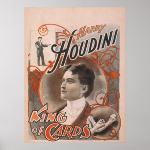 Poster du roi des cartes Houdini