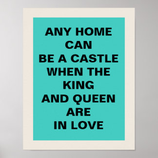 Poster du roi et de la reine 11 x 14