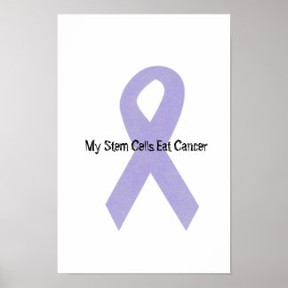 Poster du ruban de soutien contre le cancer