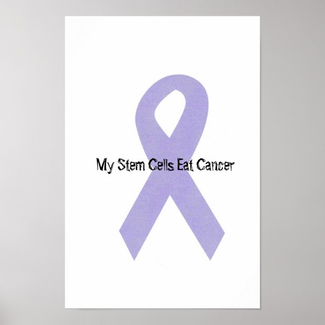 Poster du ruban de soutien contre le cancer (Devant)