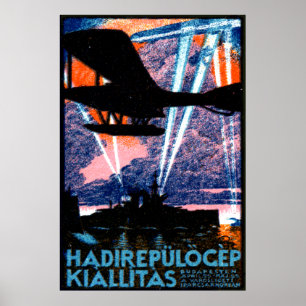 Poster du Salon aérien de Budapest 1920