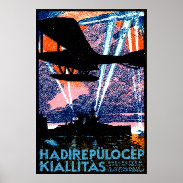 Poster du Salon aérien de Budapest 1920 (Devant)