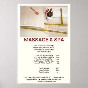 Poster du salon de beauté Bambou Massage Spa