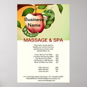 Poster du salon de beauté de massage Spa Apple