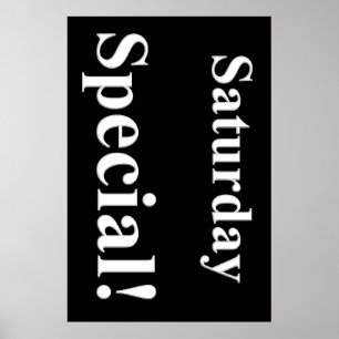 Poster du Salon de beauté spécial samedi