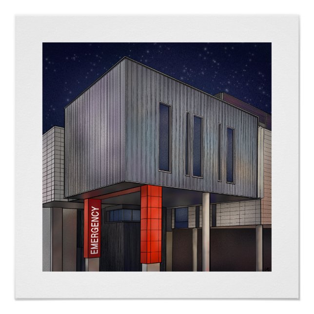 Poster du service d'urgence (Devant)