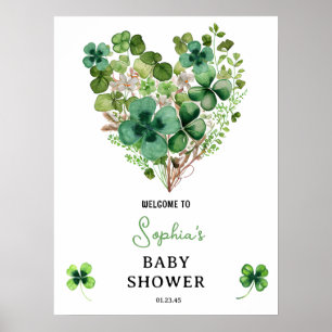 Poster du Shamrock de Baby shower Lucky Charm