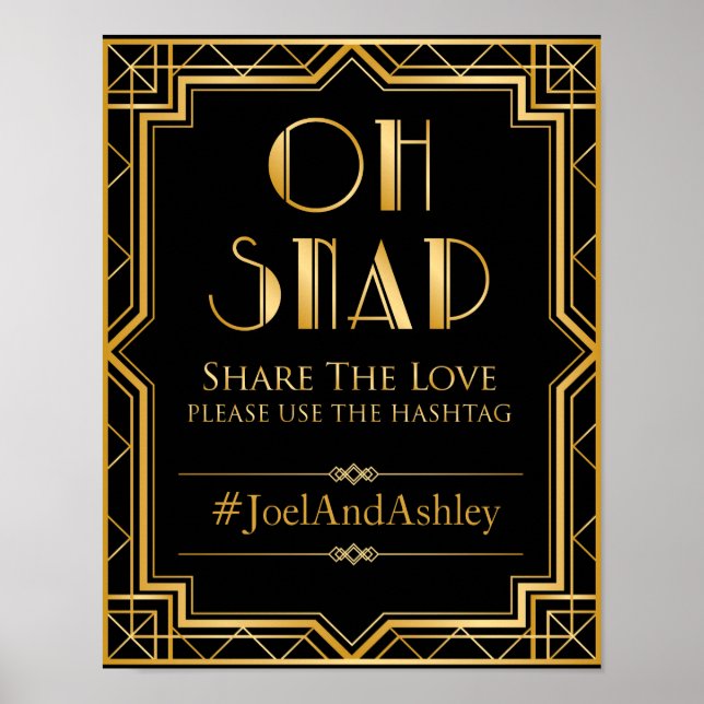 Poster du signe Mariage sur les médias sociaux (Devant)