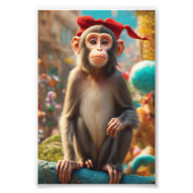 Poster du Singe mignon