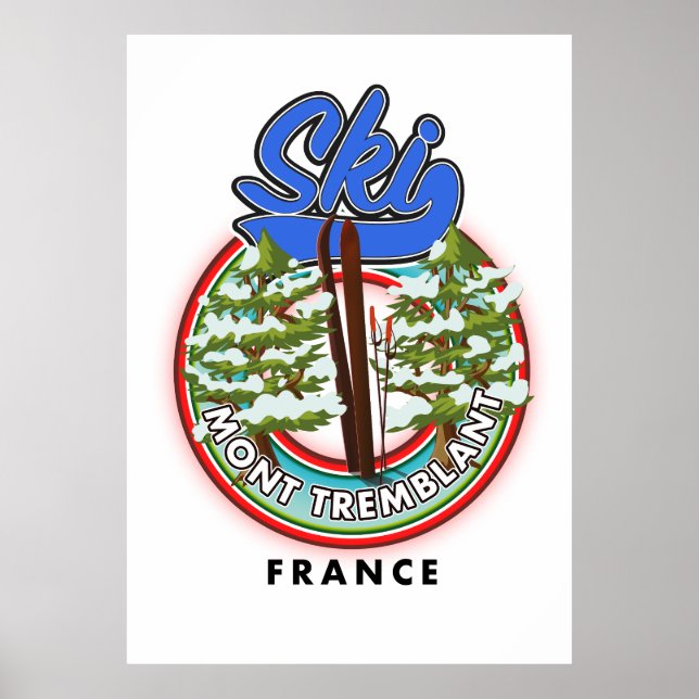 Poster du Ski Lake Tahoe Sierra Nevada USA (Devant)